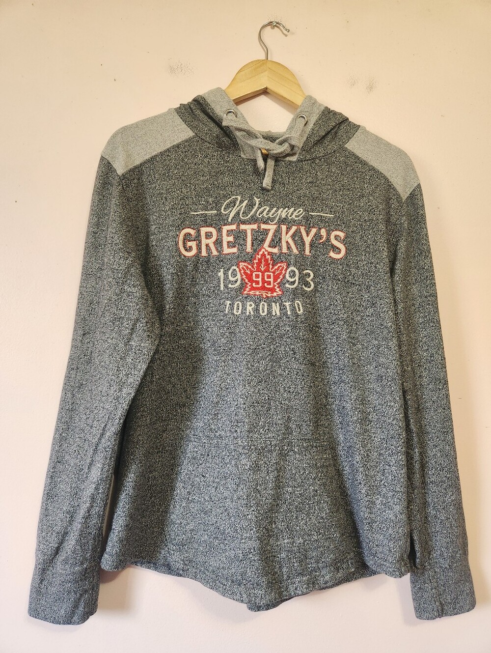 Campuscrew Wayne Gretzky 99 Toronto Embroidered Pullover Hoodie Grey Size M EUC
